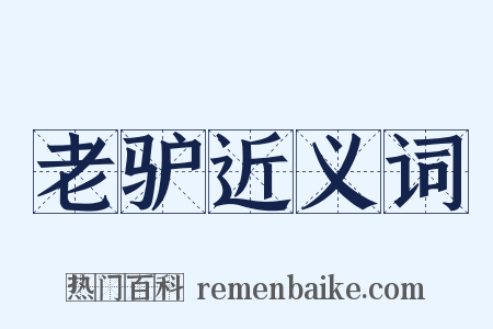 老驴近义词是什么意思的图片